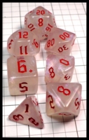 Dice : Dice - Dice Sets - Pechoi Opaque With Irradecent Glitter and Red Numerals - Amazon Jan 2024